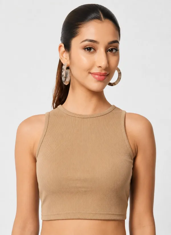 Drishti_Fashion_Casual_Solid_Women_Beige_Top_()