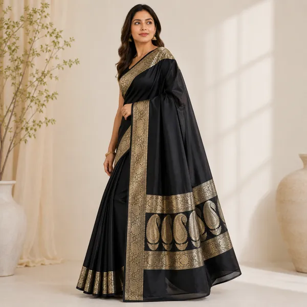 Black_Banarasi_Silk_Saree_with_Antique_Gold_Zari_Border