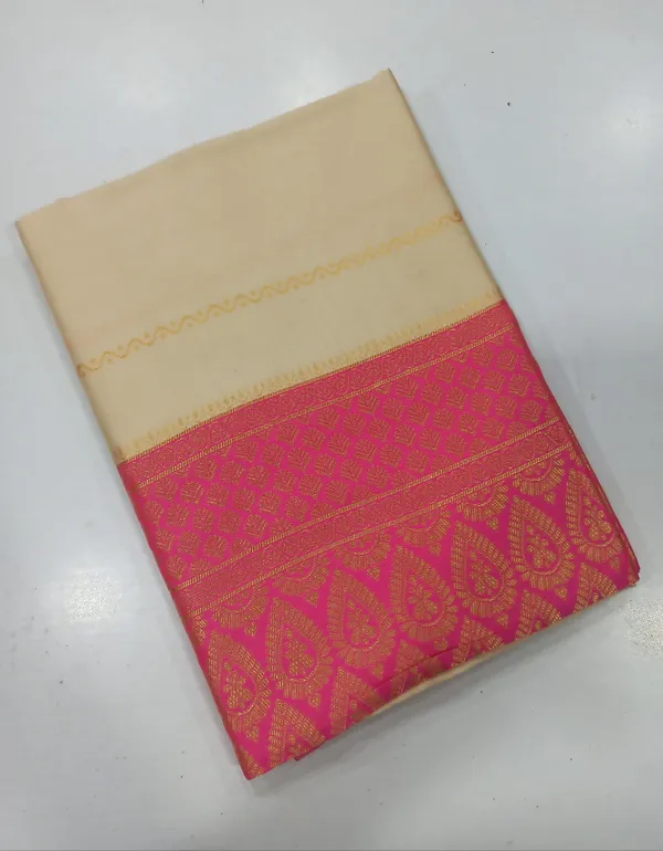 Elegant_Ivory_Purple_Zari_Border_Saree