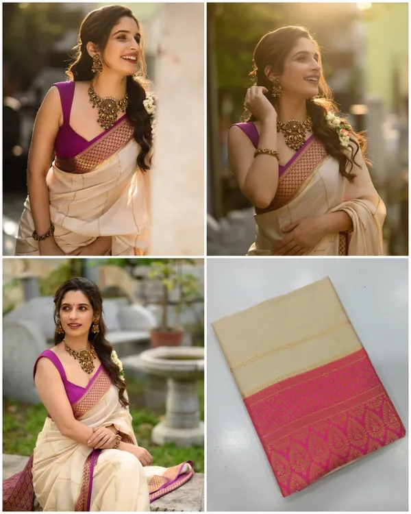 Elegant_Ivory_Purple_Zari_Border_Saree