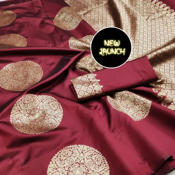 Elegant_Maroon_Banarasi_Silk_Saree_with_Grand_Zari_Border