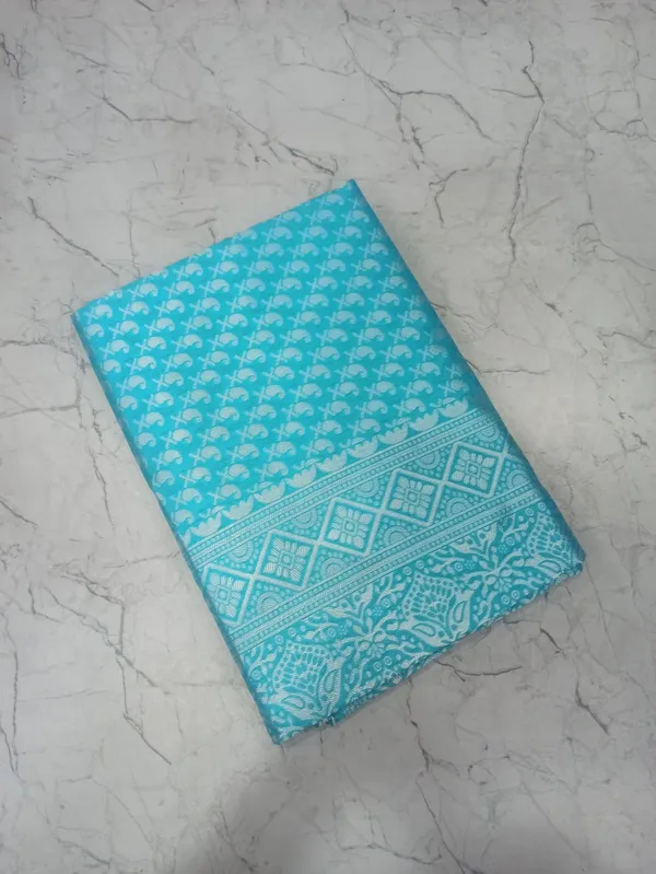 Elegant_Sky_Blue_Jacquard_Silk_Saree