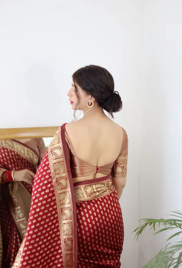 Regal_Wine_Red_Banarasi_Silk_Saree_with_Rich_Zari_Border