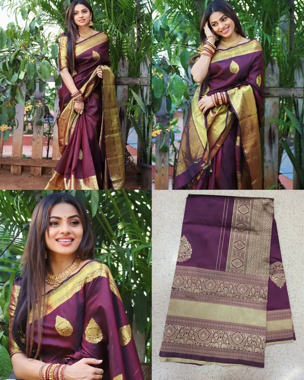 Royal_Maroon_Kanjivaram_Style_Silk_Saree_with_Rich_Gold_Zari_Border