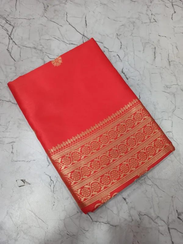 Womens_Premium_Red_Banarasi_Silk_Blend_Woven_Saree_With_Blouse_Piece