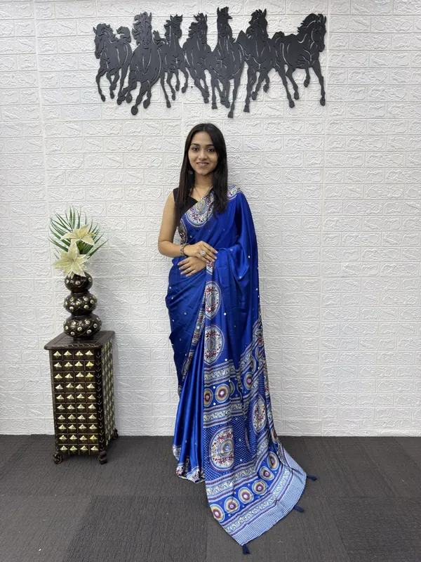 Women’s_Royal_Blue_Printed_Designer_Saree_with_Traditional_Circular_Motif_Border