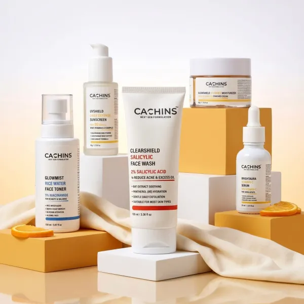 CACHINS_Acne_Control_Skincare_Combo_|_Salicylic_Face_Wash,_Toner,_Serum,_Moisturizer_And_Sunscreen_SPF_50