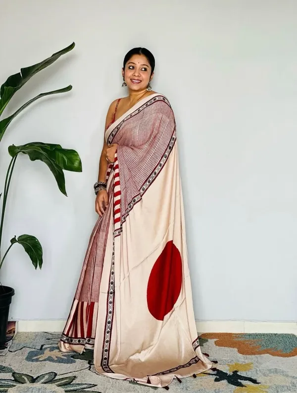 Beige_Satin_Printed_Striped_Border_Saree_for_Women