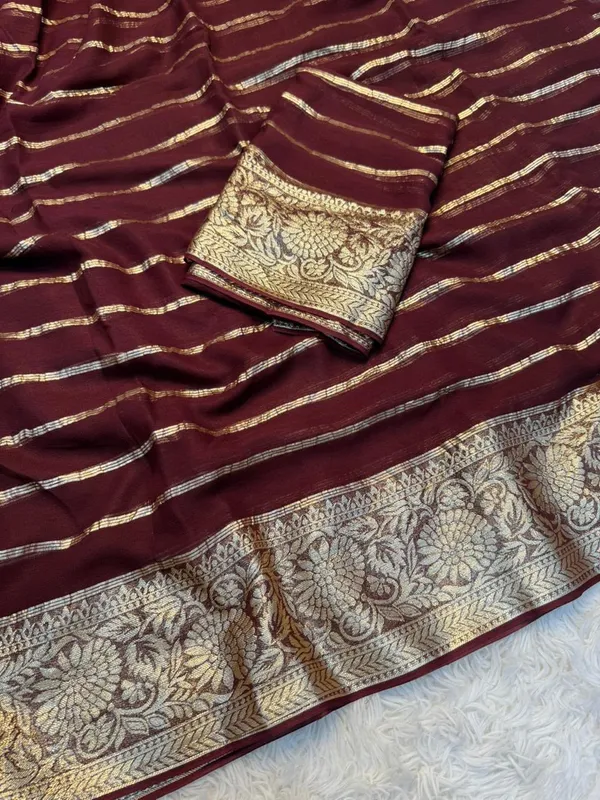 Maroon_Satin_Zari_Striped_Woven_Border_Saree_for_Women