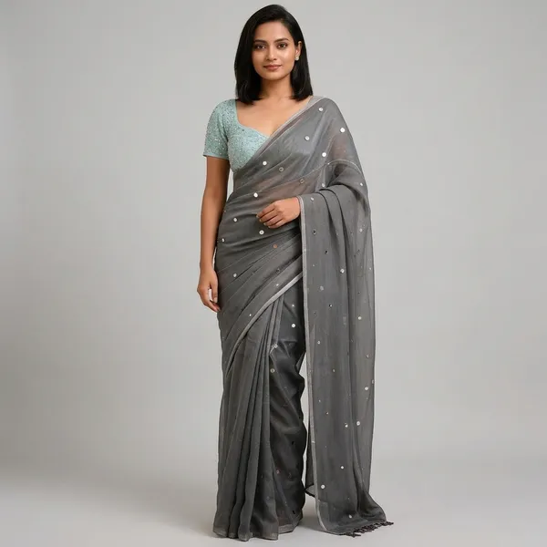 Grey_Satin_Mirror_Work_Embellished_Saree_for_Women