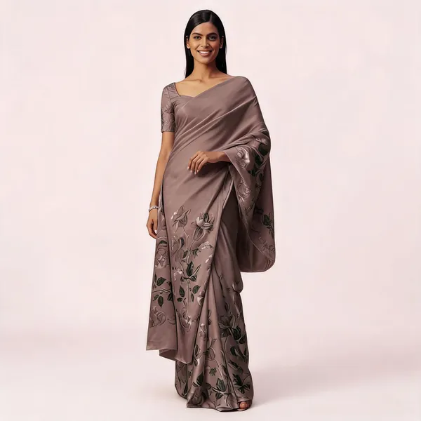 Mauve_Satin_Floral_Embroidered_Draped_Saree_for_Women