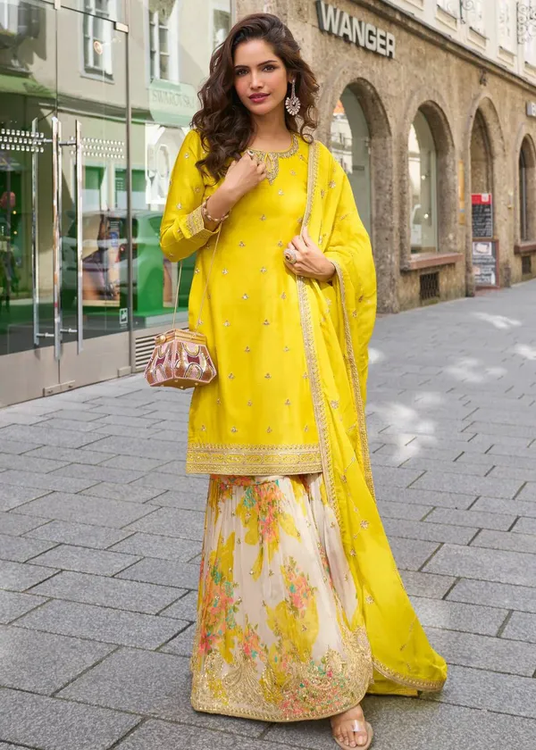 Designer_Party_Palazzos_Suit_&_Dupatta_Set_|_Yellow