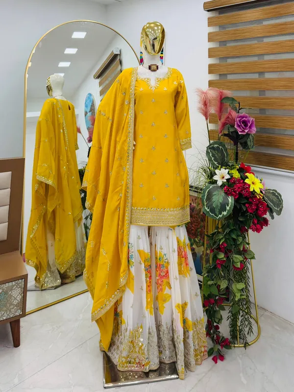 Designer_Party_Palazzos_Suit_&_Dupatta_Set_|_Yellow