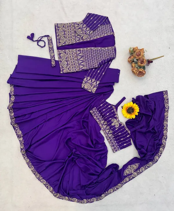 Premium_Ready-to-Wear_Purple_Saree_with_Jacket_&_Blouse