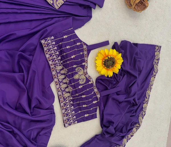 Premium_Ready-to-Wear_Purple_Saree_with_Jacket_&_Blouse