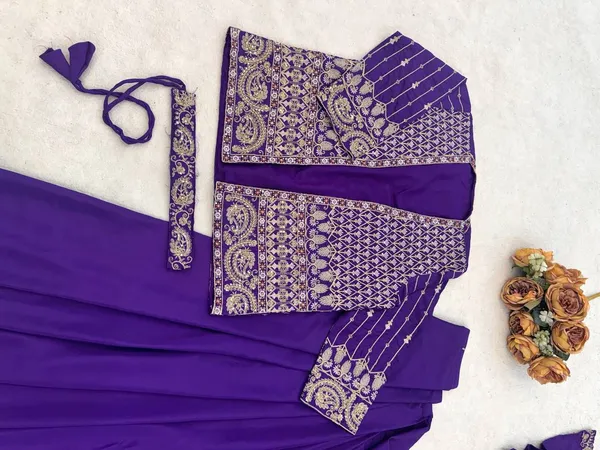 Premium_Ready-to-Wear_Purple_Saree_with_Jacket_&_Blouse
