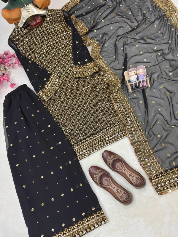 Beautiful_Georgette_Kurti_Plazzo_Dupatta_Set