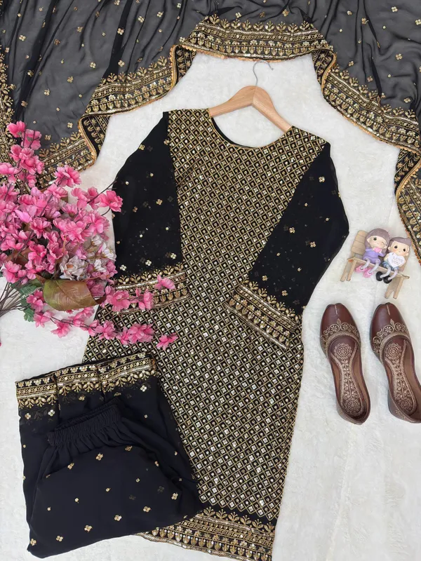 Beautiful_Georgette_Kurti_Plazzo_Dupatta_Set