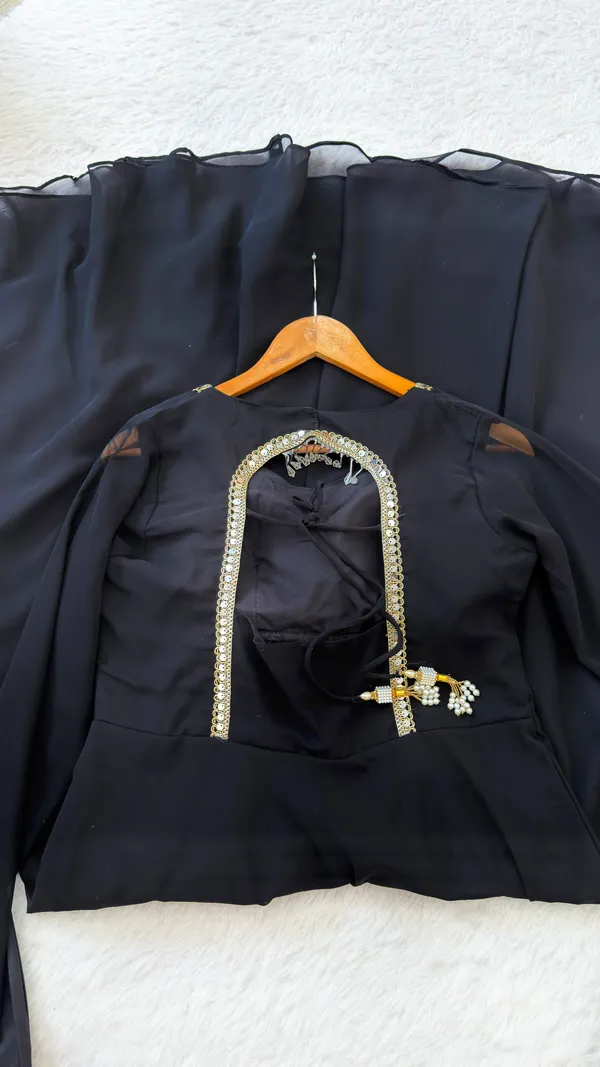 Black_Fox_Georgette_Party_Wear_Gown_with_Dupatta_&_Pant
