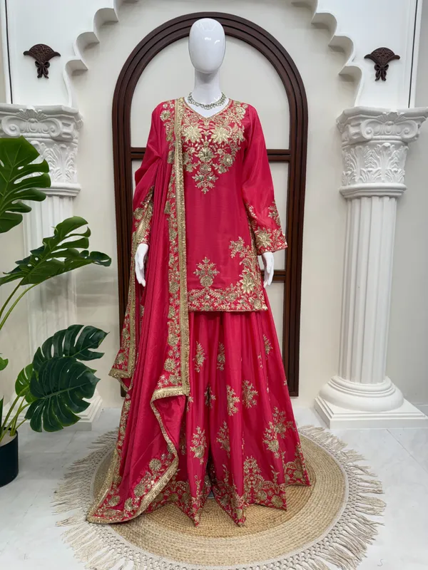 Chinon_Silk_Embroidered_Top_Plazzo_Dupatta_Set