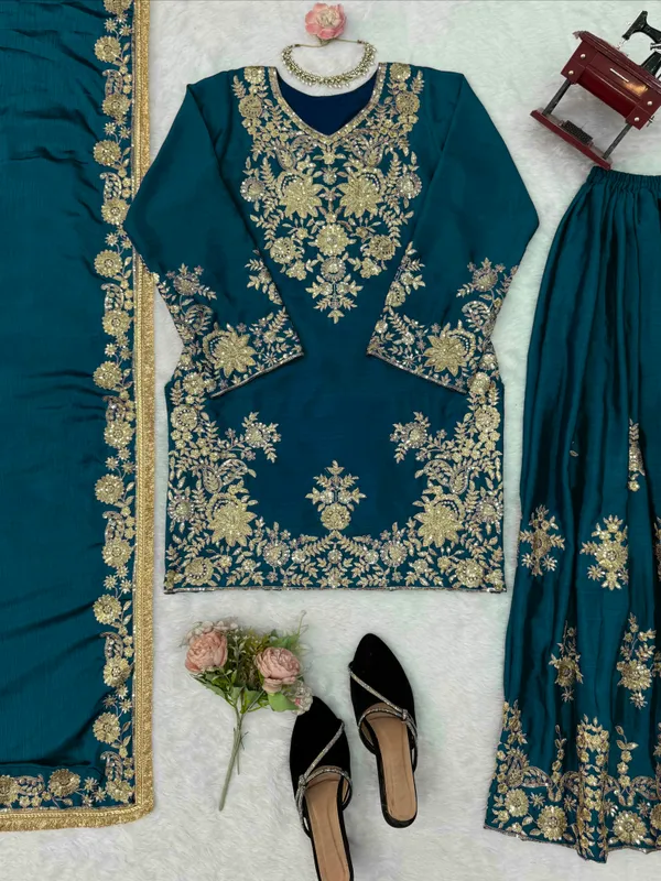 Chinon_Silk_Embroidered_Top_Plazzo_Dupatta_Set