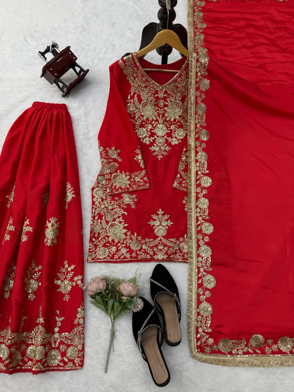 Chinon_Silk_Embroidered_Top_Plazzo_Dupatta_Set