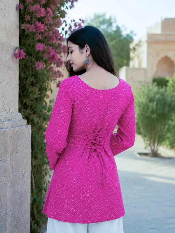 Cotton_Bandhej_Print_Top_with_Farsi_Pant_Set