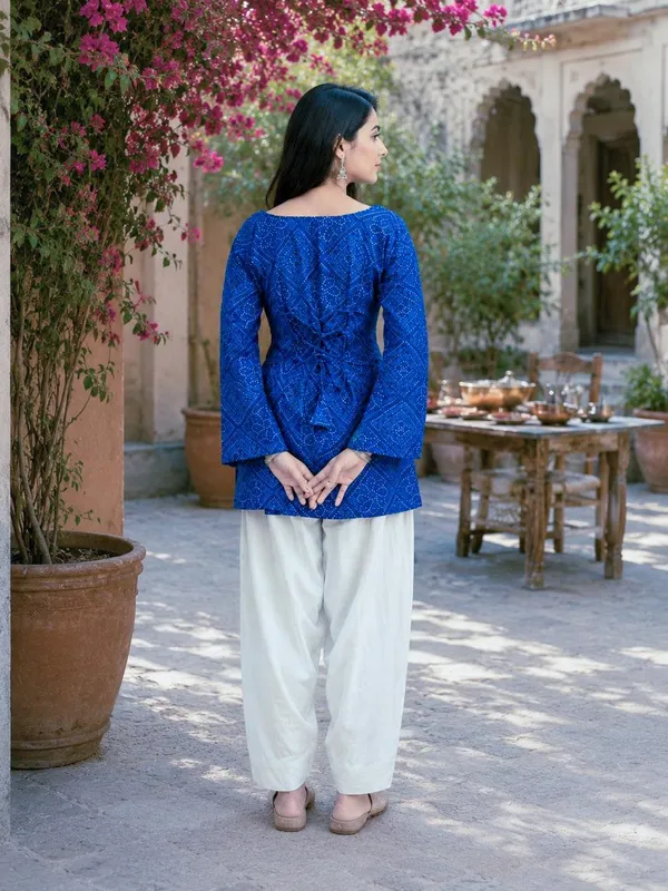 Cotton_Bandhej_Print_Top_with_Farsi_Pant_Set