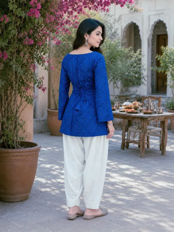 Cotton_Bandhej_Print_Top_with_Farsi_Pant_Set