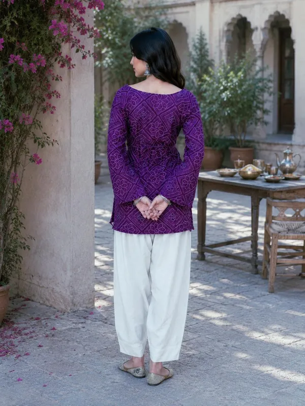 Cotton_Bandhej_Print_Top_with_Farsi_Pant_Set
