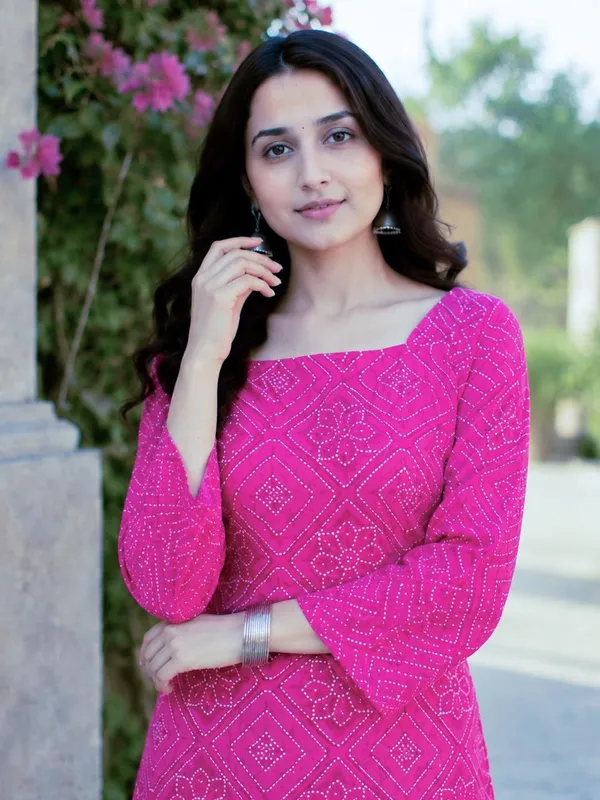Cotton_Bandhej_Print_Top_with_Farsi_Pant_Set