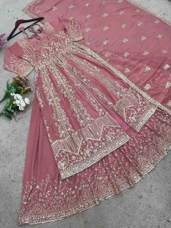 Crunchy_Silk_Heavy_Embroidery_Top_Plazzo_Dupatta_Set