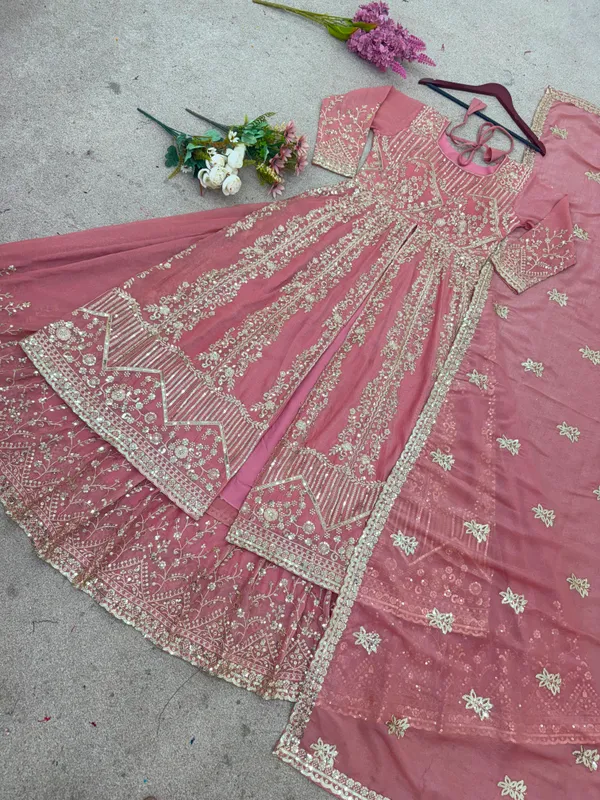 Crunchy_Silk_Heavy_Embroidery_Top_Plazzo_Dupatta_Set