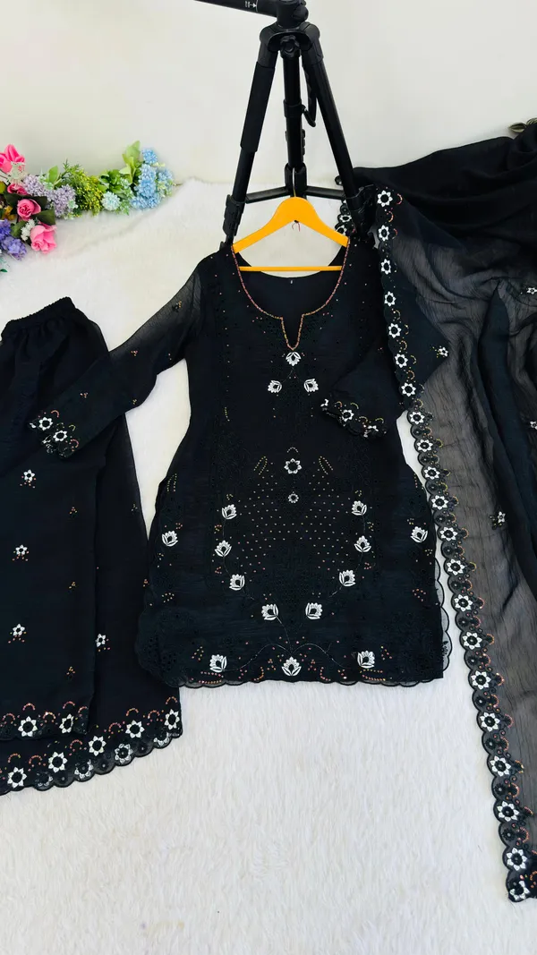 Currency_Silk_Embroidered_Top_Plazzo_Dupatta_Set