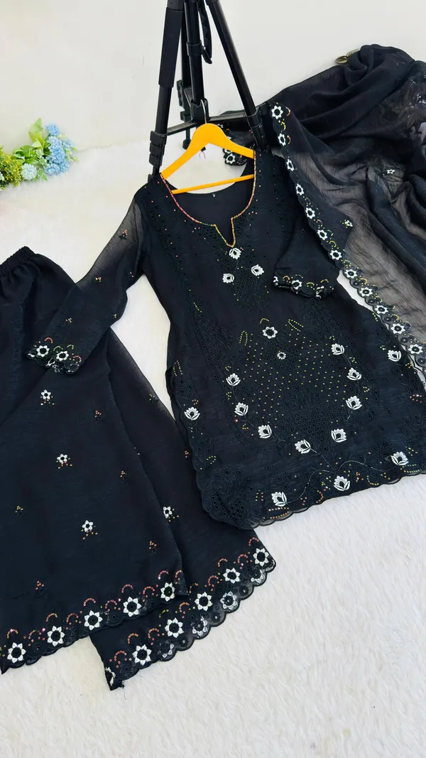 Currency_Silk_Embroidered_Top_Plazzo_Dupatta_Set