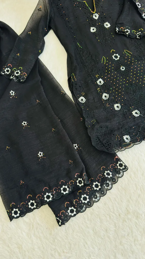 Currency_Silk_Embroidered_Top_Plazzo_Dupatta_Set