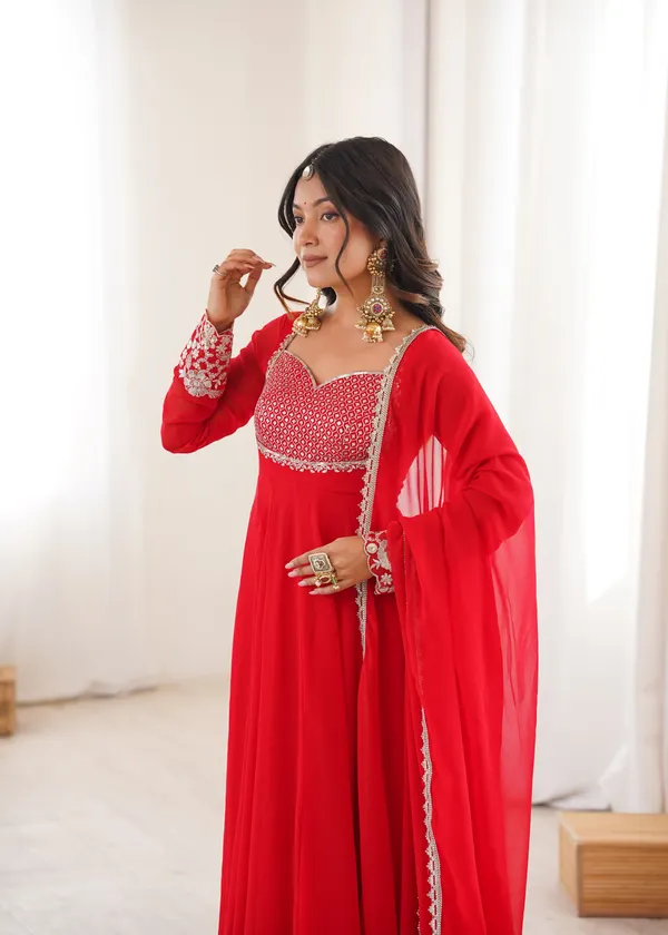 Designer_Anarkali_Gown_Set_with_Pent_and_Dupatta