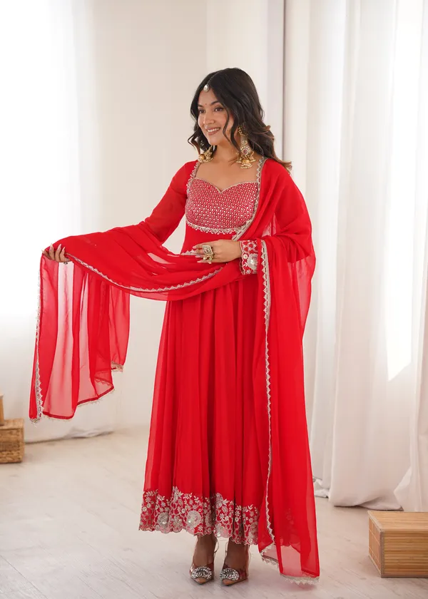 Designer_Anarkali_Gown_Set_with_Pent_and_Dupatta