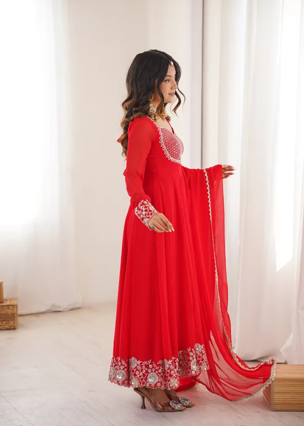 Designer_Anarkali_Gown_Set_with_Pent_and_Dupatta
