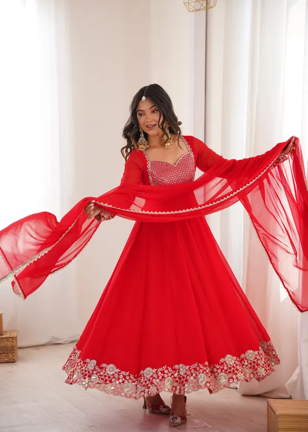 Designer_Anarkali_Gown_Set_with_Pent_and_Dupatta