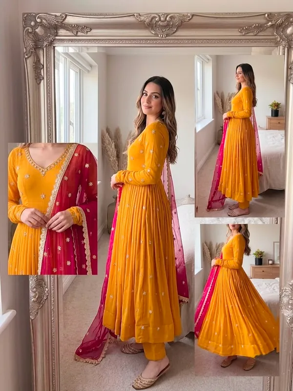 Designer_Faux_Georgette_Embroidery_Gown_Set_with_Dupatta