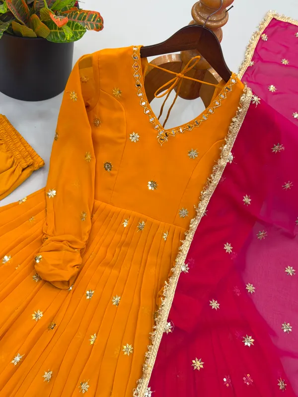 Designer_Faux_Georgette_Embroidery_Gown_Set_with_Dupatta