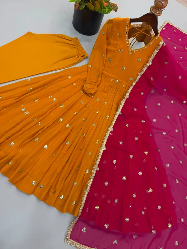 Designer_Faux_Georgette_Embroidery_Gown_Set_with_Dupatta
