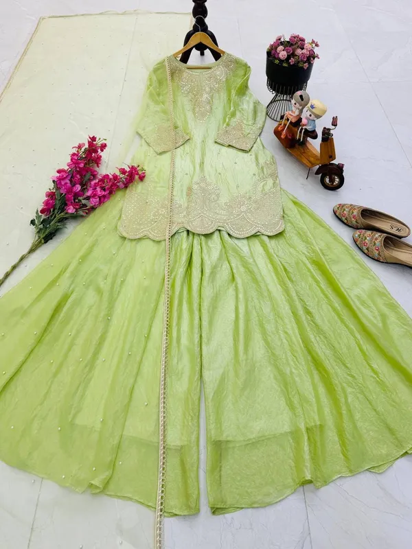 Designer_Party_Top_Pallazo_&_Dupatta_Set