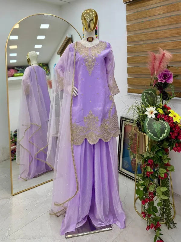 Designer_Party_Top_Pallazo_&_Dupatta_Set
