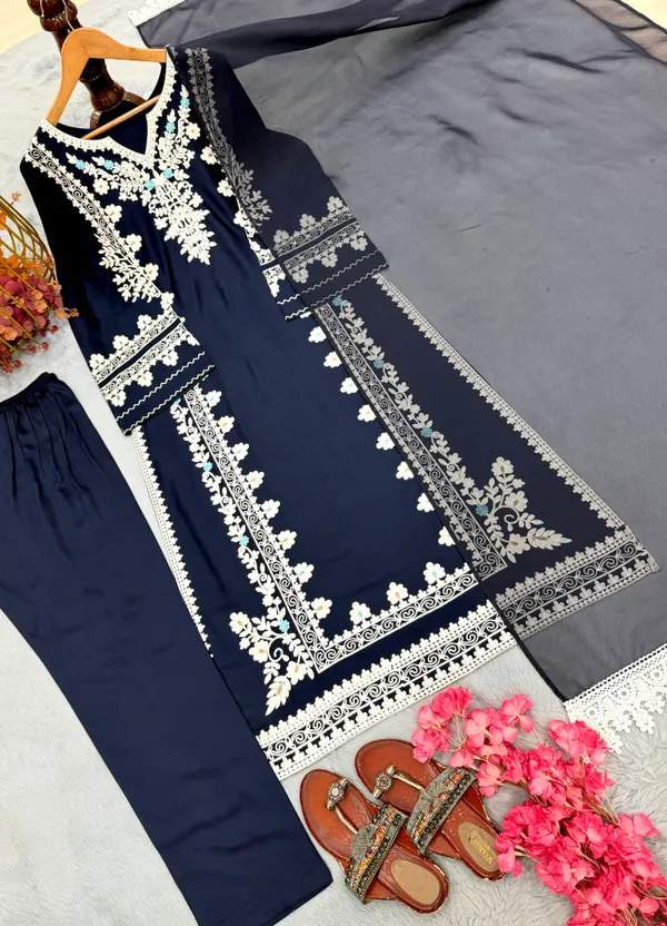 Designer_Party_Wear_Long_Kaftan_with_Bottom_and_Dupatta