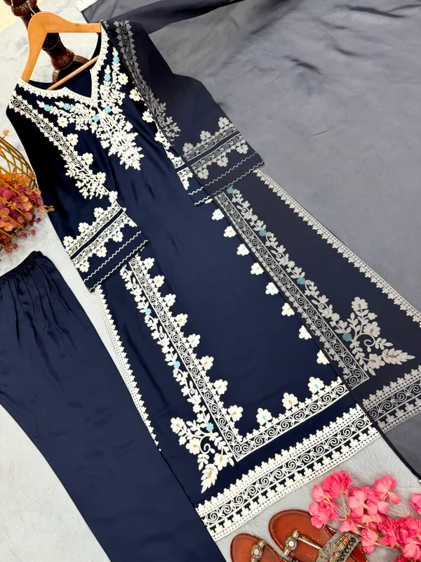 Designer_Party_Wear_Long_Kaftan_with_Bottom_and_Dupatta