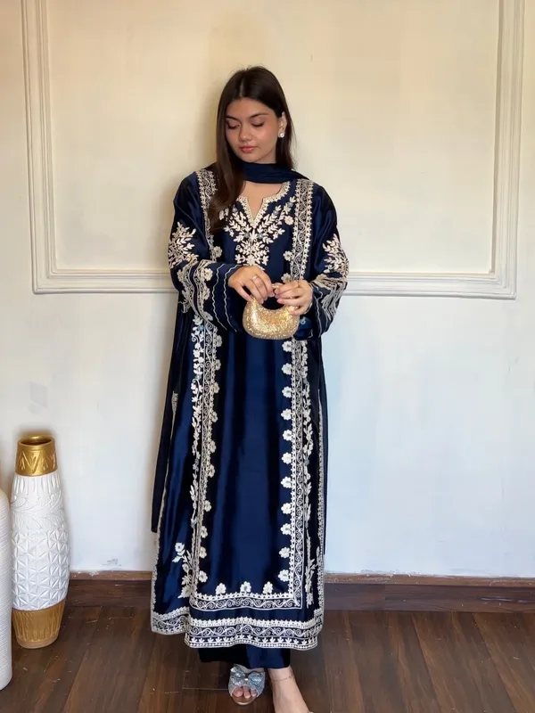 Designer_Party_Wear_Long_Kaftan_with_Bottom_and_Dupatta