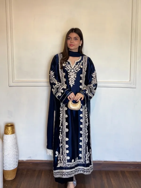 Designer_Party_Wear_Long_Kaftan_with_Bottom_and_Dupatta