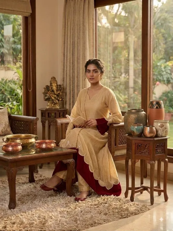 Designer_Party_Wear_Round_Cut_Kurti_and_Pent_Plazzo_with_Fancy_Dupatta_with_Embroidery_Work